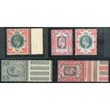 Great Britain King Edward VII Issues A mint selection on stock cards