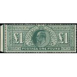 Great Britain King Edward VII Issues 1911-13 Somerset House £1 deep green, unmounted mint from the