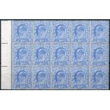 Great Britain King Edward VII Issues 1911 Harrison and Sons, Perforation 15 x 14 2½d. bright blue,