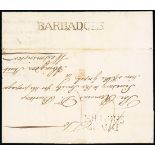 Barbados Early Letters and Handstamps 1766 (30 May) entire to Rev. Dr. Burton at the Christian Miss