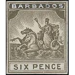 Barbados 1892-1910 Seal of the Colony Issue Essay Proofs The following seventeen lots are all simil