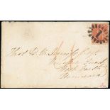 Barbados Britannia Issue Covers British Guiana 1866 (3 Aug.) envelope from Bridgetown to "Windsor F