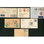 Barbados Postage Due Stamps Covers 1935 envelope from U.S.A. franked at 3c. and bearing 1d. pair,