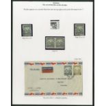 Barbados 1938-47 Definitive Issue Issued Stamps 4d. black, variety curved line at top right,