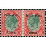 South West Africa 1923 (1 Jan.-17 June) Issued Stamps Stop and dot varieties selection,