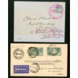 India Covers and Cancellations 1911 First Aerial Post flight envelope from Allahabad,