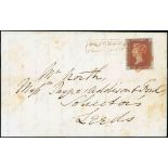 Great Britain 1841-53 One Penny Red-Brown "Black" Plates Plate 11: CA good to very large margins al