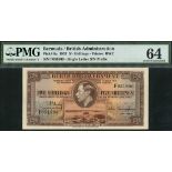 Bermuda Government, 5 shillings, 12 May 1937, serial number F051806, (Pick 8a, TBB B108a),