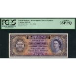Government of British Honduras, $2, 15 April 1953, serial number F/1 004237, (Pick 29a, TBB B128a),