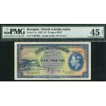 Bermuda Government, £1, 12 May 1937, serial number V194765, (Pick 11a TBB B111a,