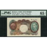 Government of Barbados, $1, 1 June 1943, serial number B/L 156232, (Pick 2b, TBB B101d),