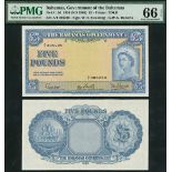 Bahamas Government, £5, ND (1963), serial number A/1 306290, (Pick 16b, TBB B115b),