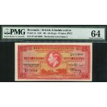 Bermuda Government, 10 shillings, 17 February 1947, serial number F/4 014998, (Pick 15, TBB B116a,