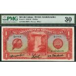 Government of British Guiana, $1, 1 January 1929, serial number D/9 67876, (Pick 6, TBB B105a2),