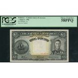 Bahamas Government, £1, ND (1936), serial number A/5 008143, (Pick 11c, TBB B110c),