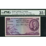 British Caribbean Currency Board, $20, 28 November 1950, serial number A/1 025896, (Pick 5, TBB B10