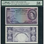 British Caribbean Currency Board, $20, 2 January 1959, serial number C2-109366, (Pick 11b, TBB B111