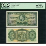 Bermuda Government, 10 shillings, 12 May 1937, serial number C029471, (Pick 9a TBB B109a,