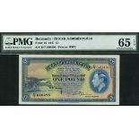 Bermuda Government, £1, 17 February 1947, serial number D/7 040496, (Pick 16, TBB B117a),