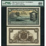 Bahamas Government, £1, ND (1919), serial number A/1 049318, (Pick 7, TBB B107a),