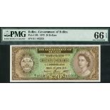 Government of Belize, $20, 1 June 1975, serial number E/1 442203, (Pick 37b, TBB B105b),