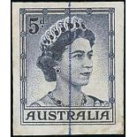 Definitive Issues 1959-63 Queen Elizabeth II Issues Imperforate Plate Proofs 5d. blue imperforate o