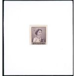 Definitive Issues 1959-63 Queen Elizabeth II Issues Die Proofs 1d. slate-purple on white wove paper