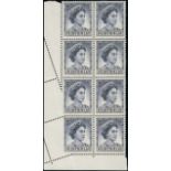 Definitive Issues 1959-63 Queen Elizabeth II Issues Issued Stamps 5d. deep blue, a lower left corne