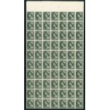 Definitive Issues 1953-56 Queen Elizabeth II Issues Issued Stamps 3d. green, two complete coil perf