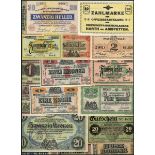 Austro-Hungary Prisoner of War money, a large and interesting lot,