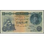 National Bank of Egypt, 5 piastres, ND (1940), (Pick 24, 25, 165, 168),