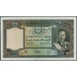 Bank of Afghanistan, consecutive 100 afghanis (2), SH 1318 (1939), red serial numbers 517890-1, (Pi