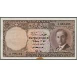 Central Bank of Iraq, consecutive pair 1/2 dinar, 1947, serial numbers 1/A 566385-6, (Pick 43, TBB