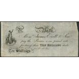 Bath Bank, Somerset (James Evill & Son), proof 10 shillings, ND (ca 1810), (Outing 97a),