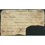 Fakenham Bank (Gurney, Gurney, Birkbeck, Taylor & Peckover), £5, 10 August 1797, serial number 1365