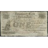 Devonport Bank (Thomas Clinton Shiells & Henry Incledon Johns), £1, 1 January 1825, serial number 7