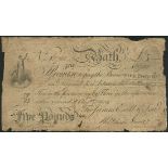 Bath Bank, Somerset (James Evill & Son), £5, 3 August 1814, serial number A2788, (Outing 97c),