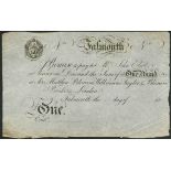 Falmouth Bank (Edw. Angove), unissued £1, 18- (1809-1812), (Outing 775b),