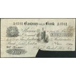 Banbury Old Bank (Timy. Rhodes Cobb & Son), £5, 1 January 1894, serial number A6101, (Outing 71 for