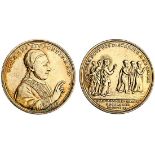 Italy, Rome, Clement XIV (1769-74), silver gilt medal, 1773, unsigned (attributed to Theodore van B