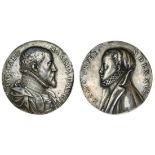 Austria, Maximilian II and his wife Maria, 1575, silvered electrotype of the portrait medal by Ant