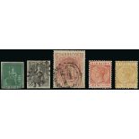 Barbados 1852-1970 collection on leaves and stocksheets, strength in Britannia issues (71),