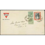 Bahamas Special Delivery 1919 (21 Mar.) envelope bearing 1916 "special delivery" 5d. black and oran