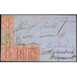 Victoria Registered Mail 1847-1876 Internal Mail 1860 (15 May) entire from Heathcote to Melbourne,