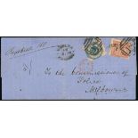 Victoria Registered Mail 1847-1876 Internal Mail 1864 (16 May) entire from Benalla to Melbourne, be