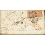 Victoria Registered Mail 1847-1876 Mail to Switzerland 1856 (22 Mar.) envelope from Sandhurst to Lo