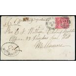 Victoria Registered Mail 1847-1876 Internal Mail 1881 (31 (Oct.) envelope to Melbourne, bearing Lau