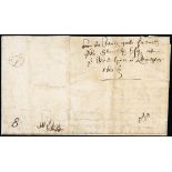 Great Britain Postal History The General Post, Bishop Marks 1664 (21 Dec.) entire leter