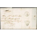 Great Britain Postal History Government Penny Post, 1682-1794. Temple 1689 (2 Oct.) entire letter