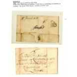 Great Britain Postal History Government Penny Post, 1682-1794. St. Paul's